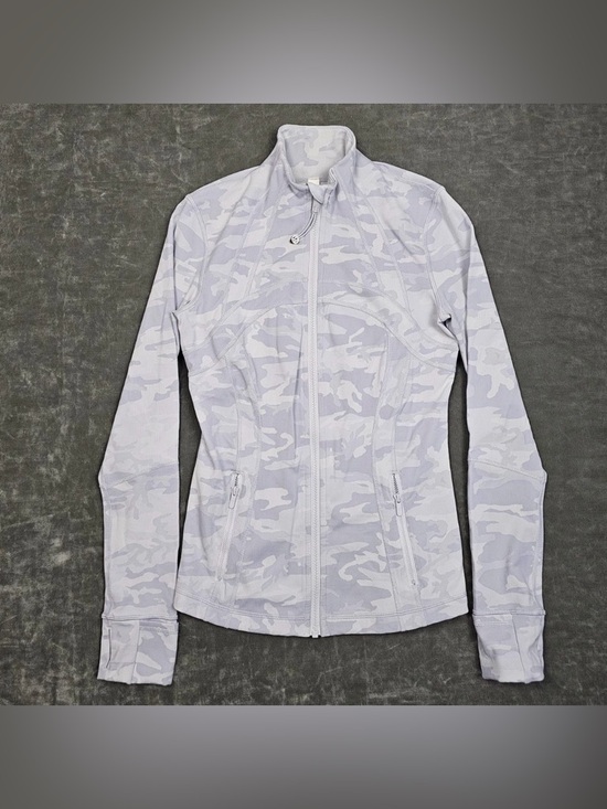 lululemon athletica Jackets & Blazers - Lululemon Light Gray Camo Full-Zip Women's Jacket